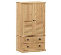 Wardrobe Closet Clothes Wooden Storage Organiser VIGO Solid Wood Pine vidaXL