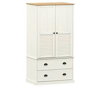 Wardrobe Closet Clothes Wooden Storage Organiser VIGO Solid Wood Pine vidaXL