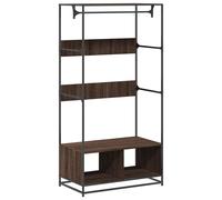 Wardrobe Closet Cupboard Clothes Storage Organiser Engineered Wood vidaXL