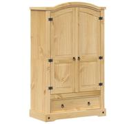 Wardrobe "Corona" 101x52x170 cm Solid Wood Pine vidaXL