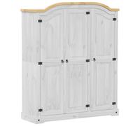 Wardrobe Cupboard Closet Clothes Storage Organiser Solid Wood Pine vidaXL