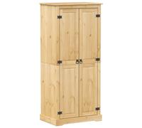 Wardrobe Cupboard Closet Clothes Storage Organiser Solid Wood Pine vidaXL
