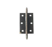Wardrobe Door Hinges 2 Pieces of 3.62 * 1.45Inch Chinese Style 6-Hole Crown Head Antique Gift Box Hinges Black (Bronze)
