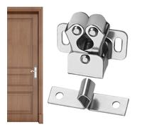 Wardrobe Door Latch | Stainless Steel Cabinet Spring Latch, Furniture Double Roller Hardware, Suction Door Buckle, Wardrobe for Bedroom