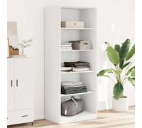 Wardrobe White 80x50x200 cm Engineered Wood