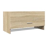 (artisan oak) vidaXL Wardrobe Chipboard Home Hanging Shelf Clothes Organiser Multi Colours
