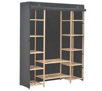 Vidaxl Wardrobe Grey 135X40X170 Cm Fabric, Grey