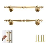 Wardrobe Handles 2Pack Gold Wardrobe Handle Brass Cabinet Drawer Cabinet Bright Chrome Pure Copper Color Cabinet Door Handle 160mm Hole Pitch