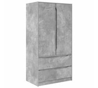 Wardrobe Height Adjustable with Drawer Manual Engineered Wood Closet vidaXL