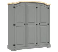 Wardrobe Storage Cupboard Cabinet Mexican Pine Corona Range 3 Doors vidaXL