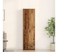 Wardrobe Old Wood 55x25x189 cm Engineered Wood Berkfield Home Brown One Size