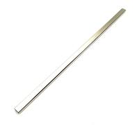 Wardrobe Oval Hanging Rail Chrome Clothes Tube Bar Pole 15x30mm & End Support Brackets (693mm)