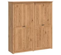 Wardrobe PANAMA Honey Solid Pine Wood Bedroom Closet Freestanding Wooden vidaXL