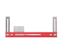 Wardrobe Pole Installation Locating Ruler, Closet Hanging Pole Mounting Locator with Dual Scale Measurement, Aluminum Alloy Flange Auxiliary Tool for Accurate Parallel Setup in War