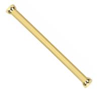 Wardrobe Rail, Clothes Rail Pole Wardrobe Rail Heavy Duty Closet Rods Wardrobes Tube with Flange & Screw,20 to 67 Inches Long Wall Mounted Wardrobes Rails(Gold,140cm/4.6ft)