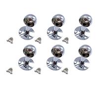 Wardrobe Rail Drop End Bracket Suit 25mm Diameter Rail Polished Chrome - Pack of 6
