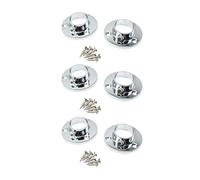 Wardrobe Rail Locking End Socket Suit 25mm Diameter Rail Polished Chrome - Pack of 6