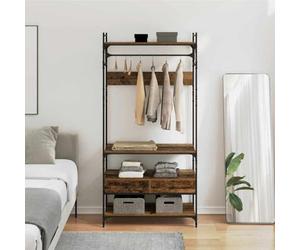 Wardrobe Reclaimed Wood Composite 89 x 39 x 184.5 cm with Drawers and Clothes Rail Modern Storage Space for Bedroom and Dressing Room with Matte Finish and Practical