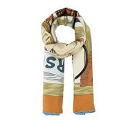 Burberry Womens Burberry Wardrobe Silk Square Scarf Pumpkin Orange