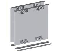 Wardrobe Sliding Door Track Gear System Kit - MITO PLUS - 2000mm, 2500mm or 3000mm (Kit for 3 doors with track 2500mm)