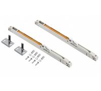 Wardrobe Sliding Door Track Gear System Kit - Tracks 1700mm, 2300mm or 2700mm (Soft Close system (1 pair) 50 kg END DOORS)