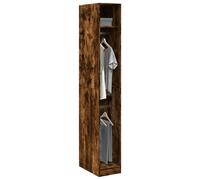 Wardrobe Smoked Oak 30x50x200 cm Engineered Wood Berkfield Home Brown One Size
