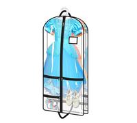 Wardrobe Storage Cover - Clear Hanging Clothes Organizer Closet Clothes Protector with Zipper Solid Design With Reinforced Seam Construction | Seasonal Outfit Management For Costume Appearances And