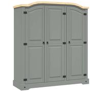 Wardrobe Storage Cupboard Cabinet Mexican Pine Corona Range 3 Doors vidaXL