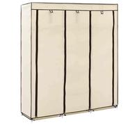 Wardrobe with Compartments and Rods Fabric Garment Home Multi Colours vidaXL