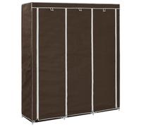 Wardrobe with Compartments and Rods Fabric Garment Home Multi Colours vidaXL