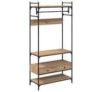 Wardrobe with Drawers Closet Clothes Storage Cabinet Engineered Wood vidaXL
