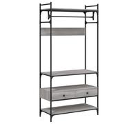 Vidaxl Wardrobe With Drawers Grey Sonoma 89X39X184.5 Cm Engineered Wood