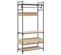 Wardrobe with Drawers Closet Clothes Storage Cabinet Engineered Wood vidaXL