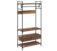 Wardrobe with Drawers Closet Clothes Storage Cabinet Engineered Wood vidaXL