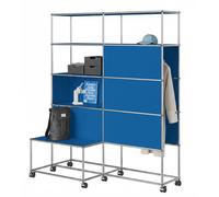 Wardrobe with wheels USM Haller Gentian Blue - USM LOOK BOOK 88_27
