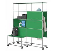Wardrobe with wheels USM Haller Green - USM LOOK BOOK 88_28