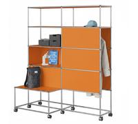 Wardrobe with wheels USM Haller Pure Orange - USM LOOK BOOK 88_26