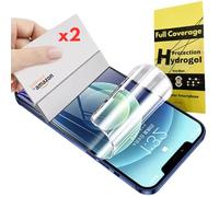 WardSan [2 Pieces For iPhone 11/ iPhone XR 3D Hydrogel Screen Protector Films with Selfie Finger Phone Holder | Anti-shock | Compatible with TPU cases | Soft TPU Protective Film