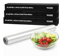 WARE | 3 Pack Cling Film Refill l 50m x 29cm