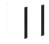 Warehouse Aisle Rack Sign, 2-Pack, 12" x 12" x 2", 2-Way HIPS Plastic L-Shaped Warehouse Sign with Strong Magnetic Back, Projects 90° for Clear Visibility