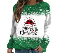 Warehouse Clearance Bargains Sale Winter Jumpers for Women UK Womens Winter Sweatshirts 2024 Women's Casual Fashion Print Long Sleeve O Neck Pullover Today'S Deals of The Day Clearance (AG, S)
