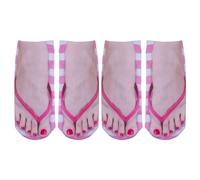 warehouse clearance bargains sale Womens Thermal Socks Two Pairs Pattern Manicure Print Socks Flip Flop Funny Hidden Running Socks Women Personalized Thermal nordic socks womens 4-7