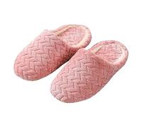 warehouse clearance Preppy Slippers Closed Toe Girls Slippers Winter Warmth Comfortable Plush Slippers Fuzzy Plush Comfortable Faux Fur cosy feet slippers for women