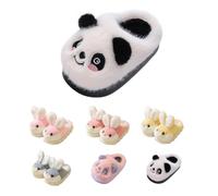 warehouse deals clearance 1 pound items Girls Slippers Kids Uk Slip On House Slippers Furry Plush Flat Home Slippers Winter Round Toe Warm Cartoon Slipers Memory Foam mens slip on shoes