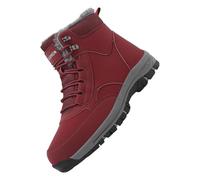 warehouse deals clearance Ladies Ankle Boots Side Zipper Waterproof Boots Warm Fur Lined Wedge Ankle Boots Casual Non Slip Walking Boots Lightweight Wide Fitting fur lined boots for women uk