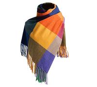 warehouse deals clearance returns Black Scarf Ladies Autumn Winter Scarf Classic Plaid Scarf Warm Soft Large Blanket Shawl Scarf Long Ladies Scarves Pashmina Soft Warm presents for women