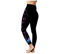 warehouse deals clearance returns Gym Wear Women Women Fashion Butterfly Print Yoga Pants Plus Size Casual High Waist Sport Pants Yoga Leggings Red Leggings for Women womens leggings high waisted