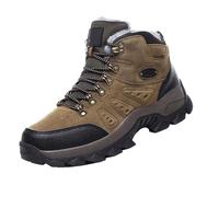 warehouse deals clearance returns Mens Winter Boots Waterproof Warm Snow Boots Non-Slip Outdoor Trekking Shoes High Top Triners Lace Up Safety Boots Warm Fur Lined motorbike boots