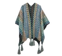 warehouse deals clearance returns Plaid Scarf Set Womens Shawls Soft And Comfortable Knitted Sweater Tops Shawl Tassel Fringed Matching Cardigan Sweater Irregular Splicing womens scarves winter