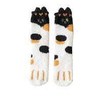 warehouse deals clearance returns Wool Socks Women Fuzzy Cat Socks Cozy Slipper Socks Winter Sleeping Socks With Cat Pattern For Women Girls Gifts Thermal Socks slipper socks womens 4-7 non slip